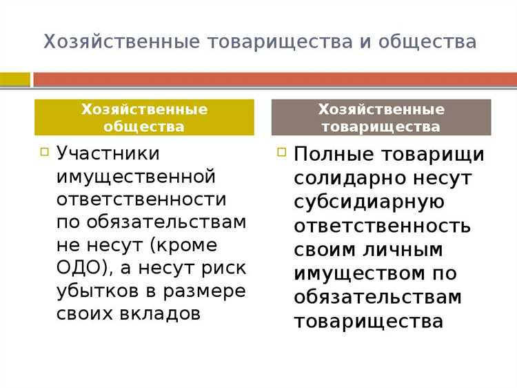 Учредительные документы и порядок создания хозяйственных товариществ и обществ